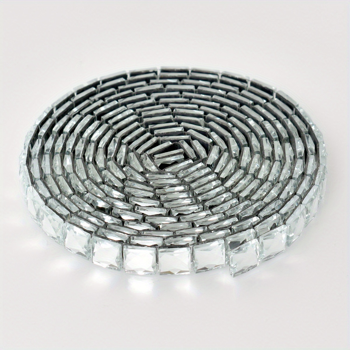 Image of 1pc 2m (about 200pcs)/1m (about 100pcs) Self-adhesive Mosaic Three- Drill Stickers 0.39inch*78.74inch/0.39inch*39.37inch Indoor Decoration Handmade Diy Decoration