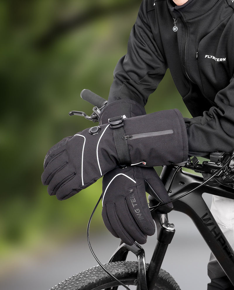 Acheter Gants chauffants USB pour vélo électrique, gants de cyclisme  antidérapants en tricot pour l'extérieur et l'intérieur