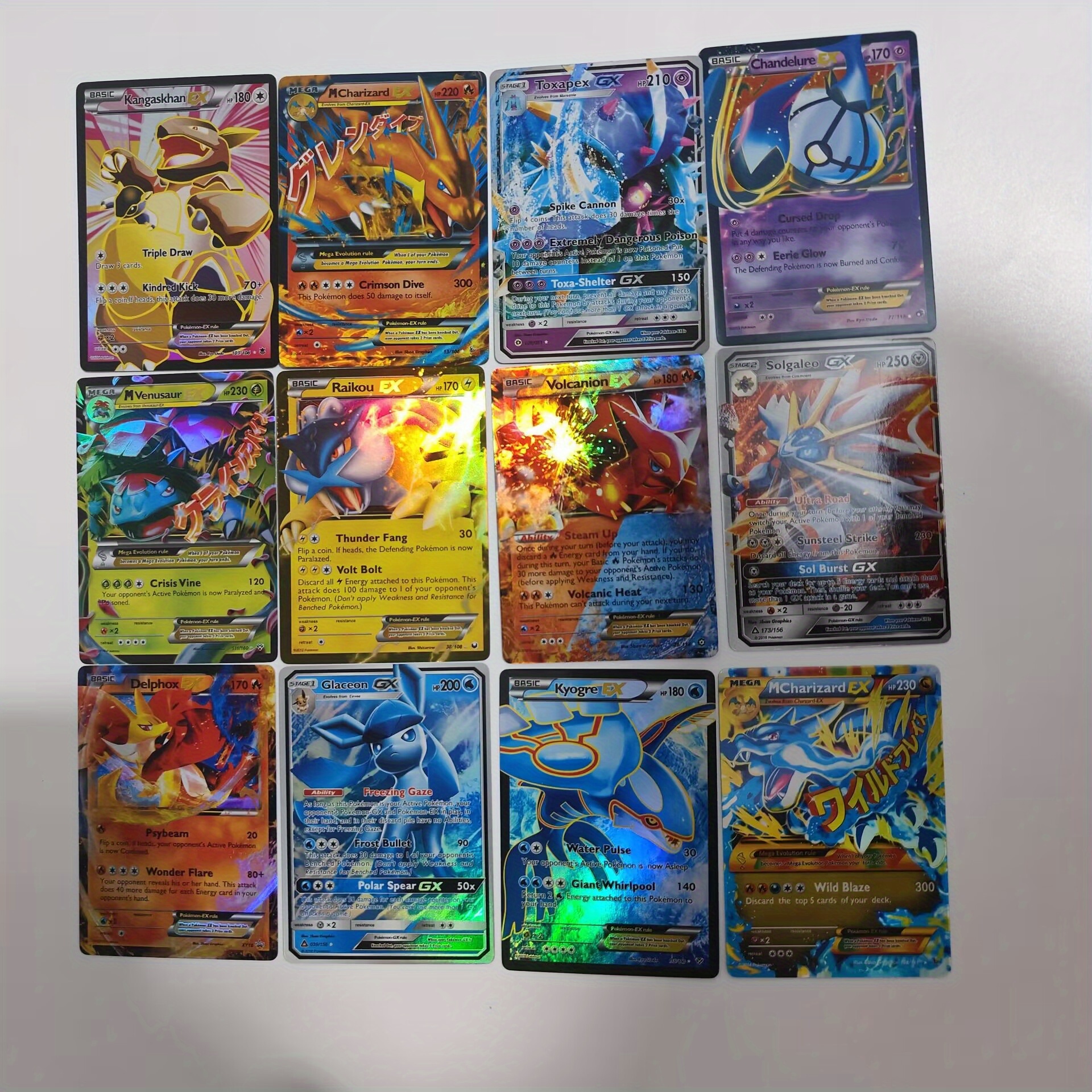 Hot Cards 100 Full Flash Cards English Elf Cards Gx Ex No - Temu