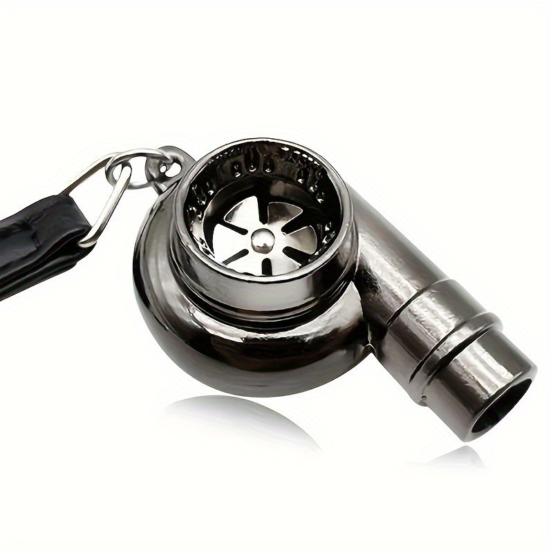 1pc Unique Turbo Whistle Keychain Portable Outdoor Camping Hiking