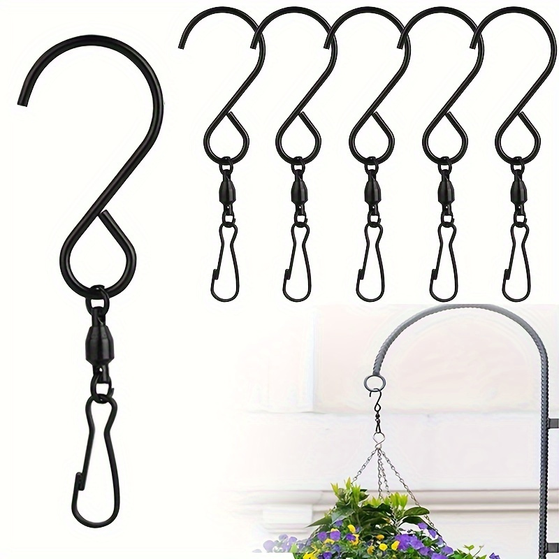 Swivel Hooks Clips S Hook Clips For Hanging Planters Wind - Temu