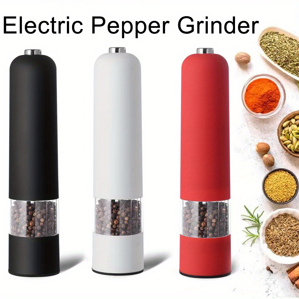 1pc 4*AA Batteries Electric Salt and Pepper Grinder Set