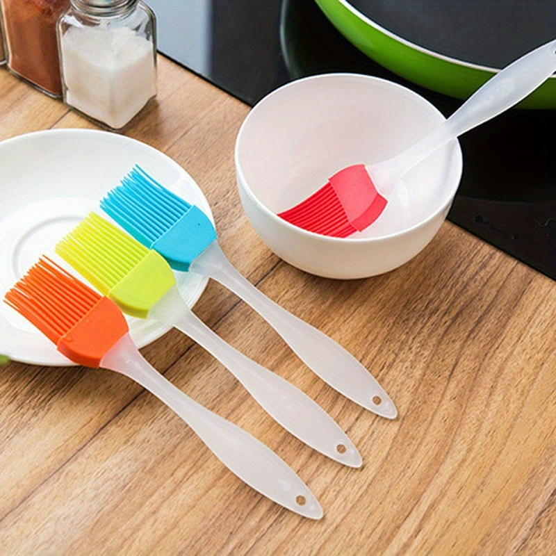 6pcs Silicone Oil Brushes For Household Baking And Barbecue, Bread Pancake  Silicone Brush, Home Kitchen Tool