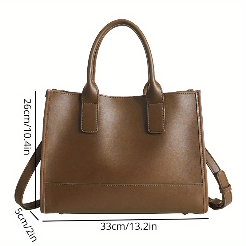 Casual Minimalist Square Top Handle Bag. All-match Textured
