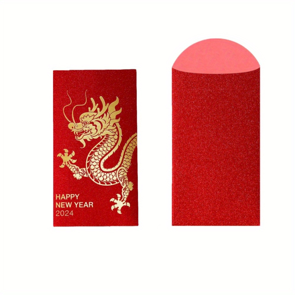 2024 Year Dragon Red Envelopes Bags Creative Simple Big Ji - Temu