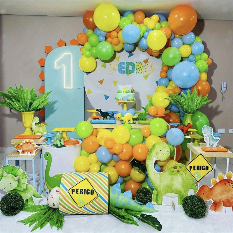  Dinosaur 1st Birthday Decorations Balloon Garland Arch