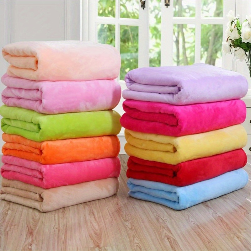 Winter Fuzzy Flannel Blanket Fluffy Warm Soft Sofa Blanket Temu