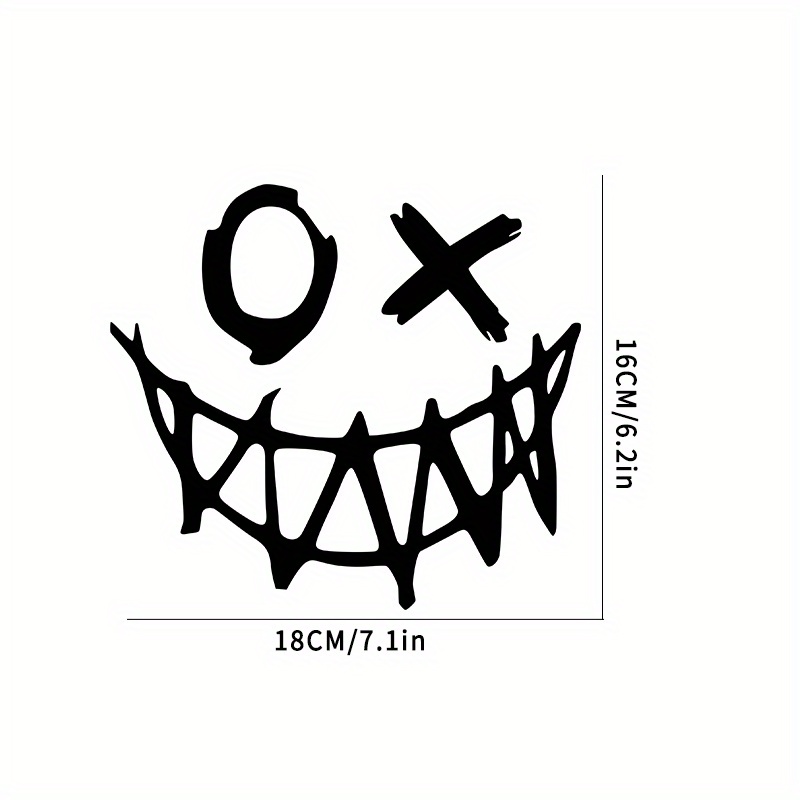 Ox Eye Smiling Face Autoaufkleber Fenster Heckscheibe - Temu Germany