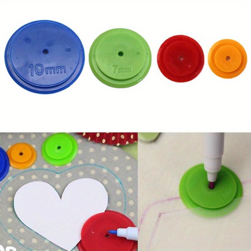 

4pcs Scan Wheel Tailor Scanning Line Ring Round Seam Parts Tailor Sewing Scribing Tracing Quilting Craft Tool