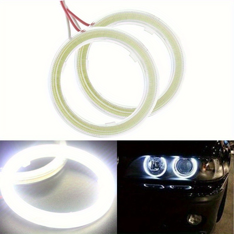 2pcs 80mm/3.1in Led Angel Eyes Car Motorcycle Drl Hole Ring - Temu Italy