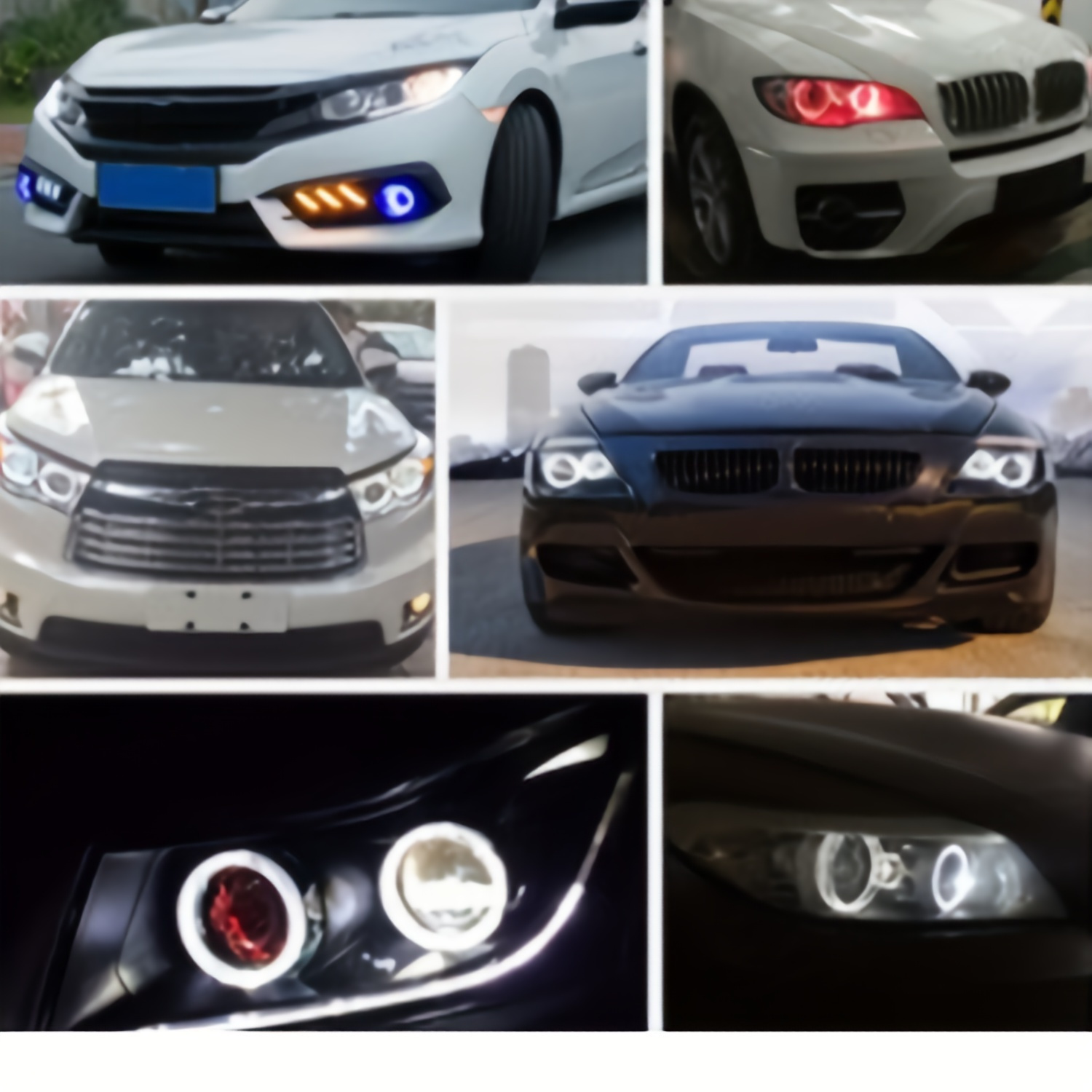 2 Pz Auto Moto Angel Eye Led Auto Halo Anello Luci Led Angel - Temu Italy