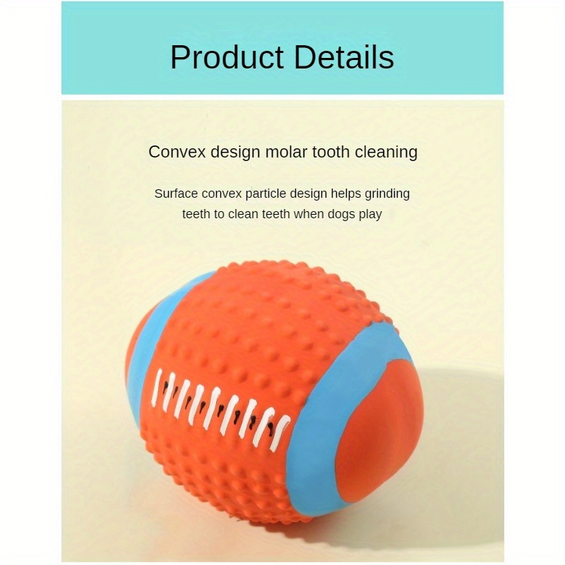 Pet Latex Toys Latex Rugby Football Vocal Toys Bite Resistant Vent