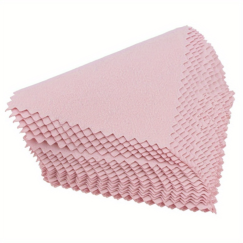 50pcs 8x8cm Jewelry Cleaning Cloth Polishing Cloth For Sterling