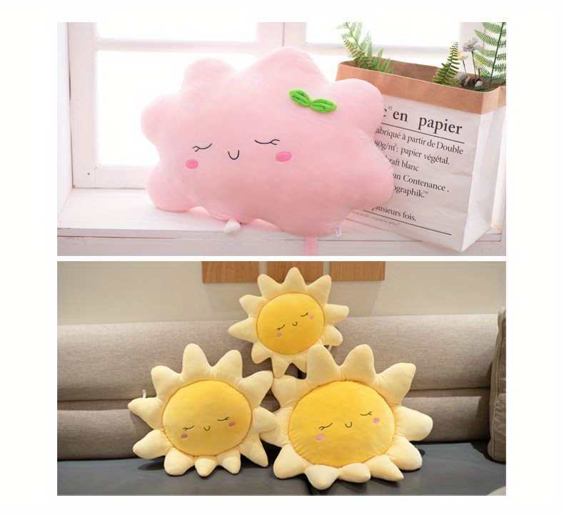 Cute Sun Cloud Plush Pillow, Stuffed Animals Plush