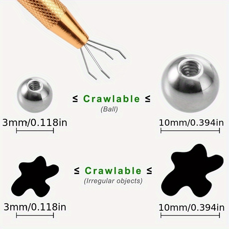Jewelry Pick Up Tool 4 Prongs Gem Claw Tweezers Professional - Temu