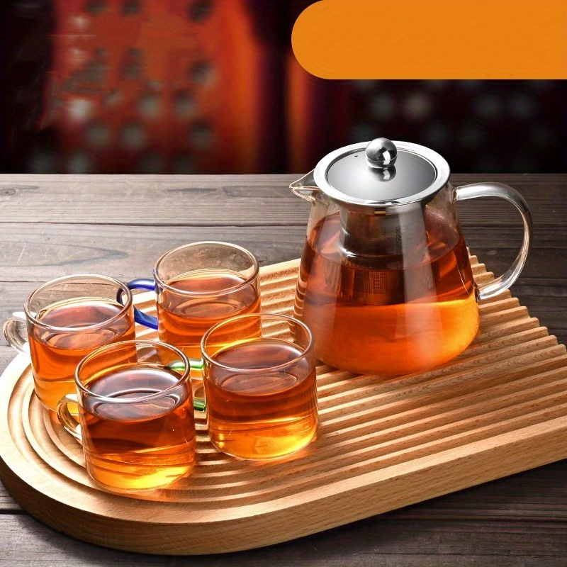 High Temperature Resistant Glass Teapot With Hammer Pattern And Filter -  Perfect For Boiling Tea And Flower Tea Brewing - Temu