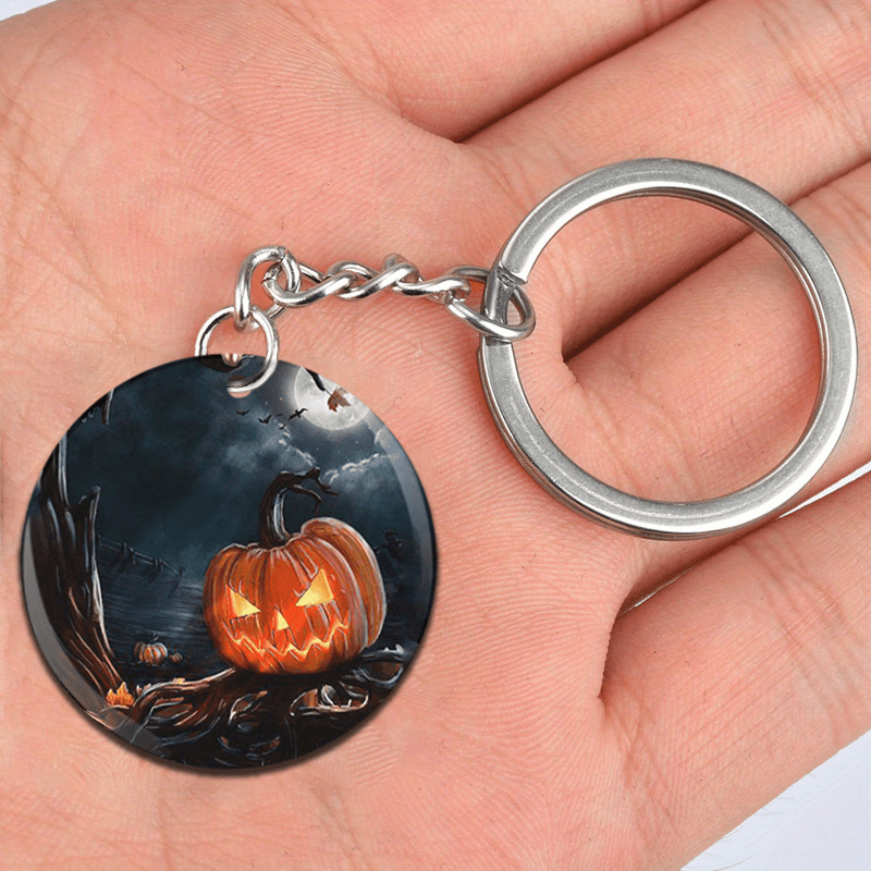 Keychain Making Supplies Halloween Pendant Charms Keyring Monster Ghost  Stainless Steel Car Keyholder For Women Gothic Jewelry - AliExpress