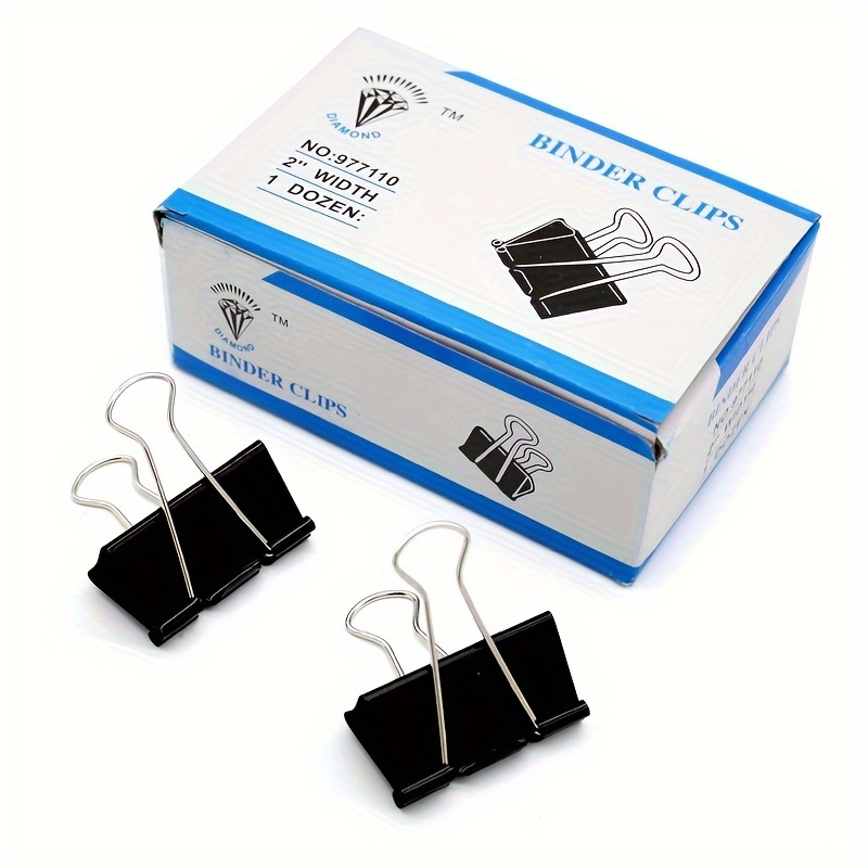 Large Binder Clips Big Paper Clamps Clips For Office - Temu
