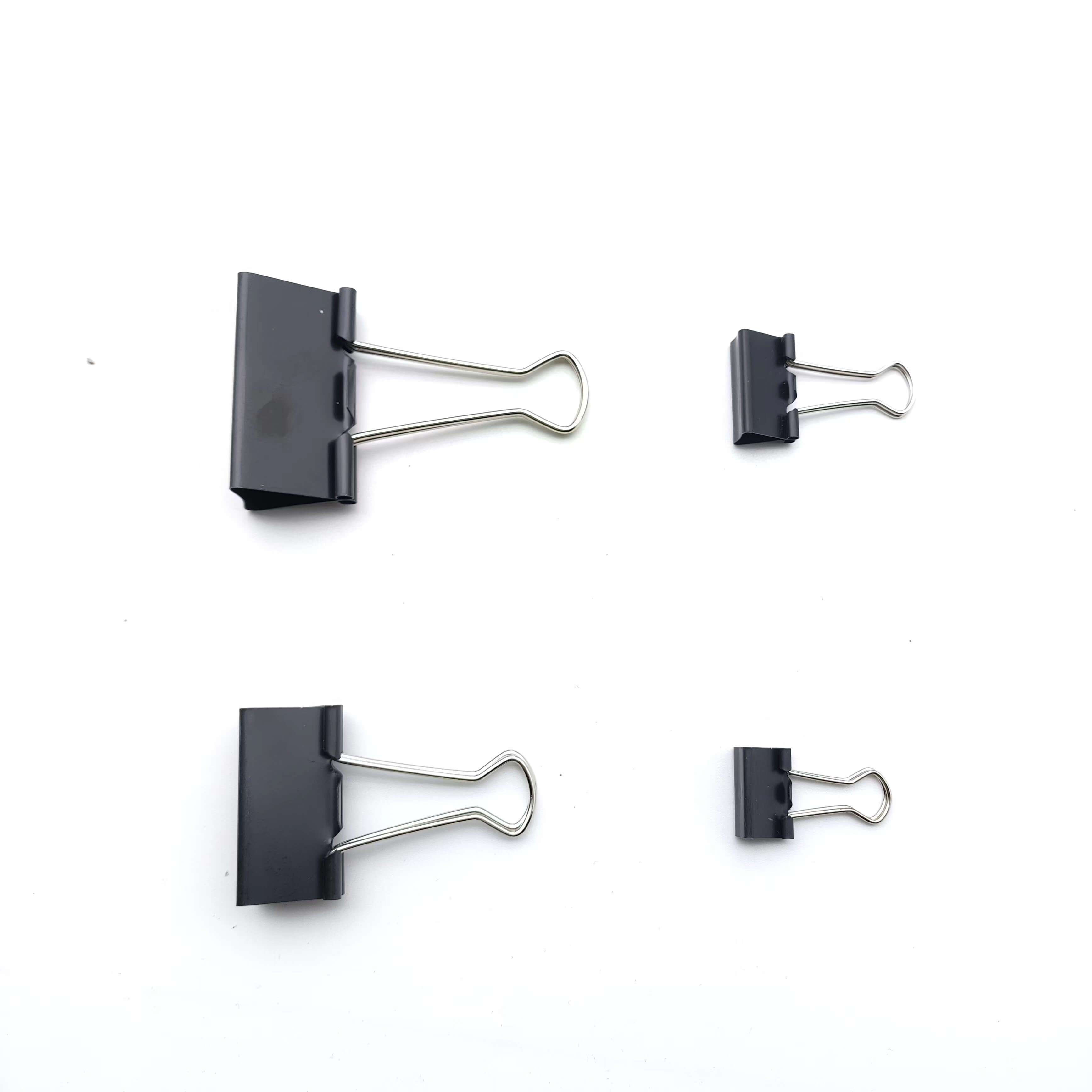 Binder Clips - Foldback Clips 6 Sizes Paper Clips Stationary Clamp