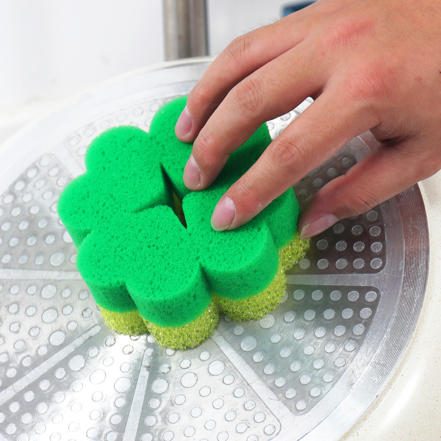 Durable Double-Sided Dishwashing Sponge