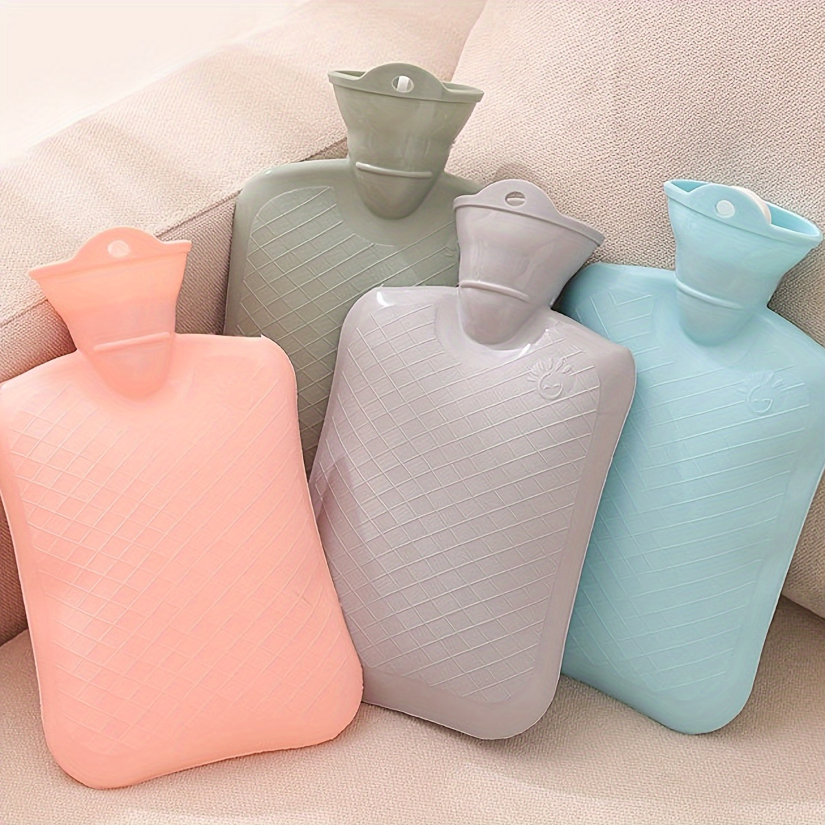 Bolsa de agua caliente/hielo, botella de agua caliente, bolsa de agua  caliente de goma+cubierta de cintura suave, adecuada para mantener las  manos