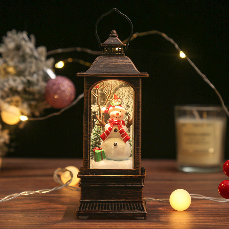 クリスマスグロウインテリア 水充填小型風ランプ デスクトップ