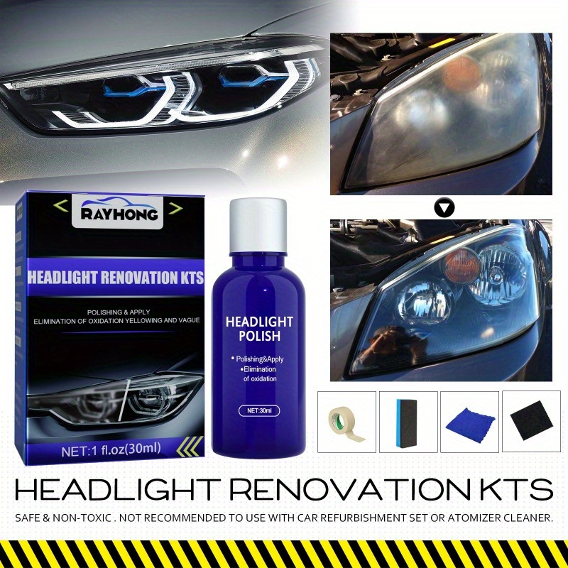 Restore Your Car Headlights To Crystal Clear With Our Repair - Temu