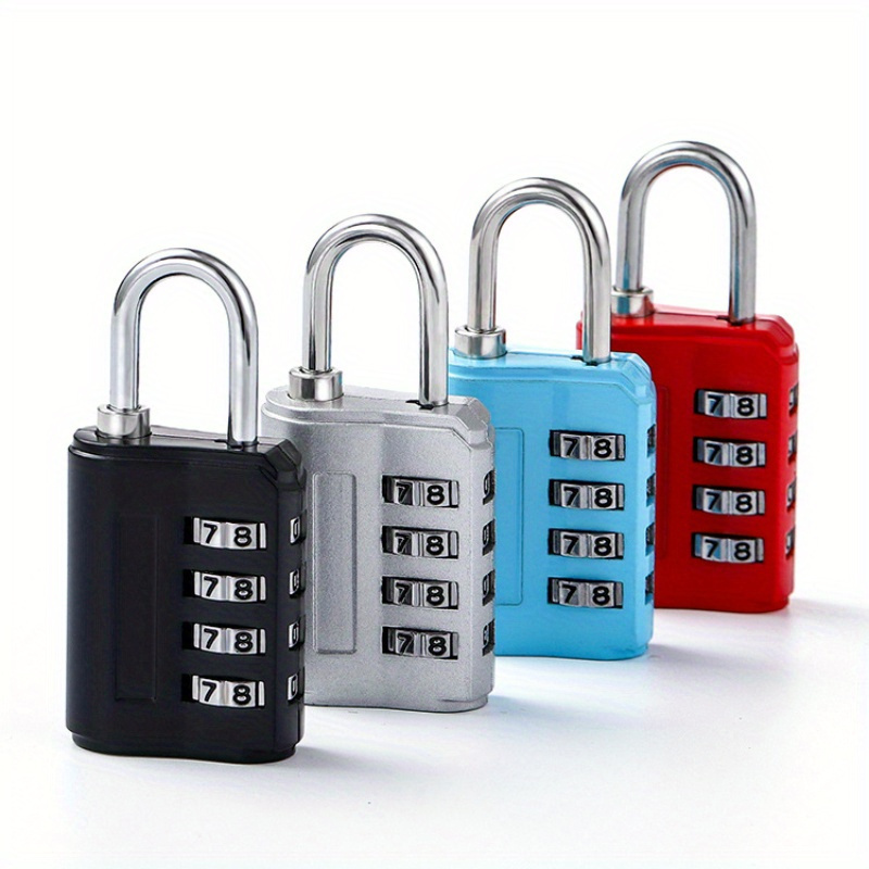 1pc Outdoor Padlock, Password Lock, Anti-theft Type D Lock
