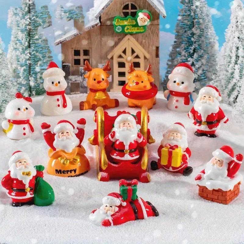 Christmas Tree Decorations Santa Claus Snowman - Temu