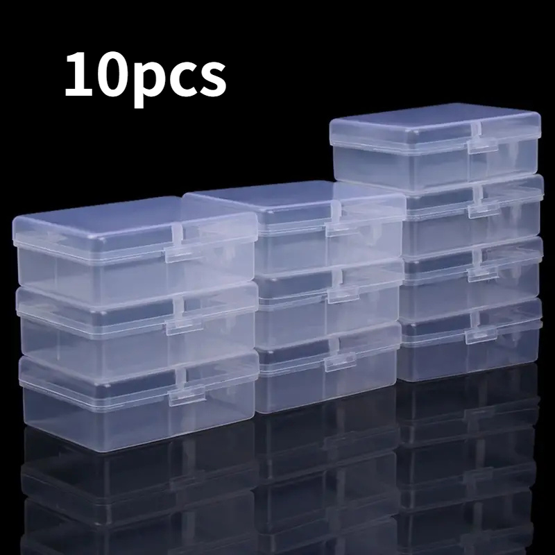 1pc Small Plastic Storage Containers Clear Bead Organizer Box Mini Storage  Box, Aesthetic Room Decor, Home Decor, Kitchen Accessories, Bathroom Decor