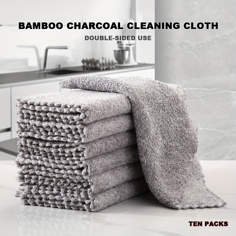 Microfiber Dish Cloths, Ultra Absorbent, Kitchen Dish Rags, For Washing  Dishes, Bamboo Charcoal Fiber, Cleaning Cloth, For Kitchen Washcloth, Quick  Drying, Multi Surface Cleaning, - Temu