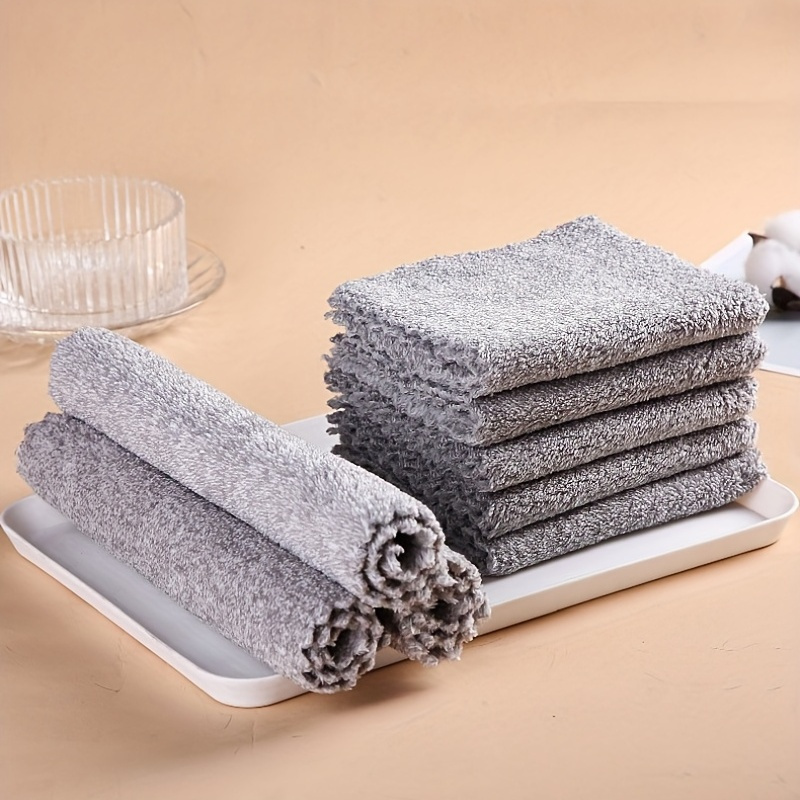 Highly Absorbent Kitchen Dish Towels With Bamboo Charcoal - Temu