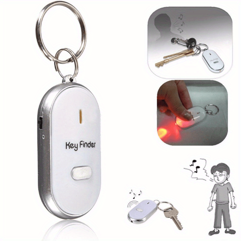 Key Finder, 1 Émetteur Rf Et 4 Récepteurs, Étiquettes De Localisation  Darticles Reyke 80db + Rf Avec 130 Pieds. Portée De Travail, Localisateur  De Clé De Recherche À Distance Sans Fil Pour