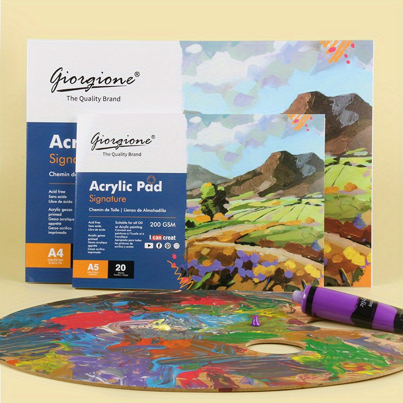 Acrylic Painting Paper Pad Corot Art Supply Premium Extra - Temu