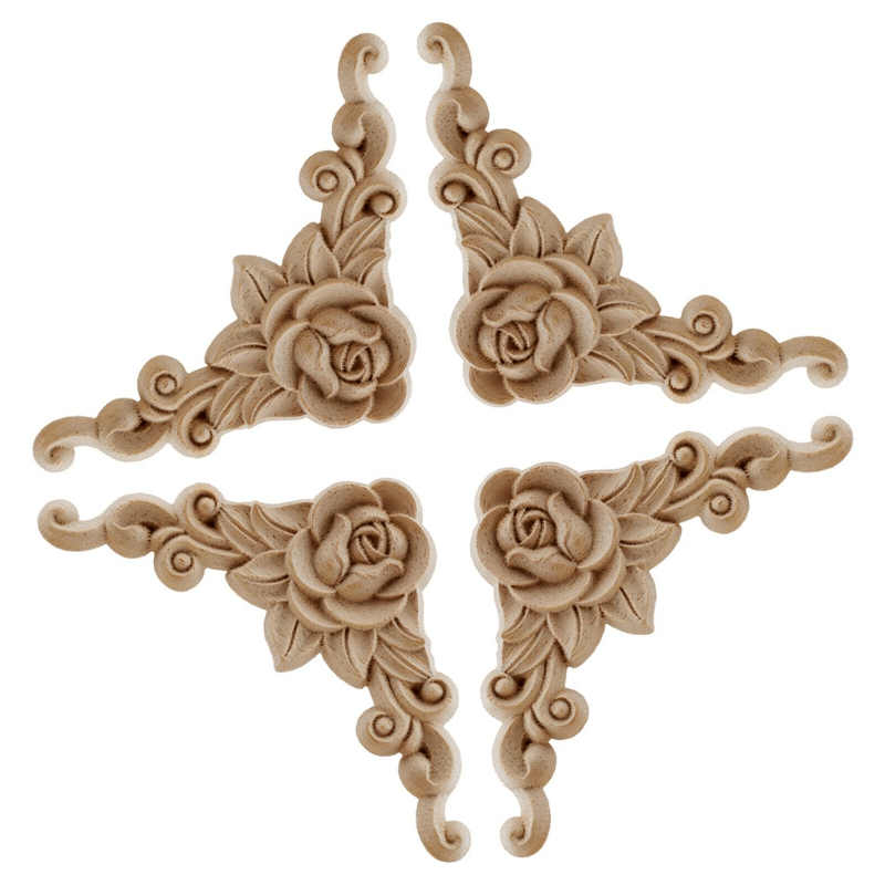 Large Wooden Floral Shaped Crafts Wood Decorations - Temu