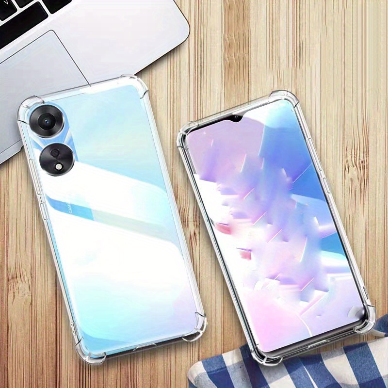 For OPPO A78 4G, Shockproof Skin Touch Feel Soft Liquid Silicone Cover Case