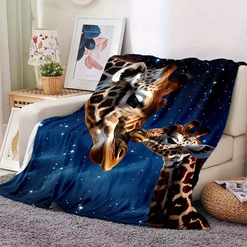 1 stück dünne decke tiermotiv leichter flanell überwurf sofa