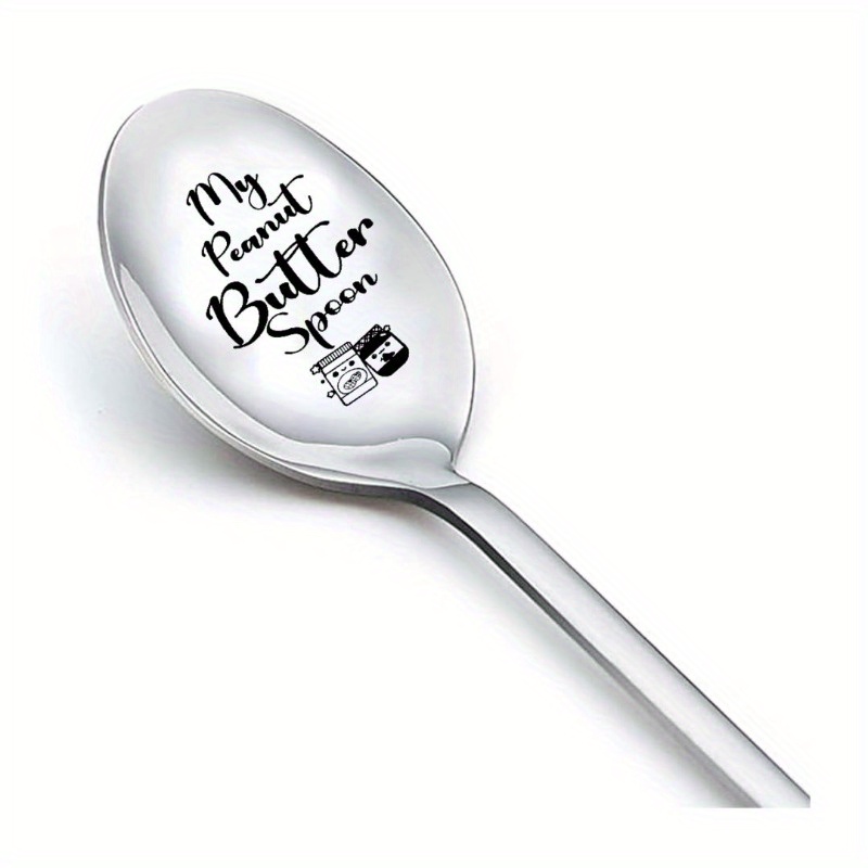  HSSPIRITZ Just a Spoonful of Sugar Spoon Funny Engraved  Stainless Steel Spoon,Coffee and Tea Lover Gifts for Men Women,Mary Poppins  Gifts,Gift for Friends Mom and Dad Birthday Valentine Christmas Gift 