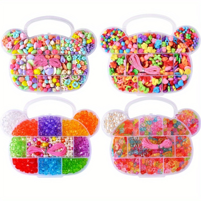 Valigetta della creatività: kit Perline colorate phone beads braccialetti  collane fai da te