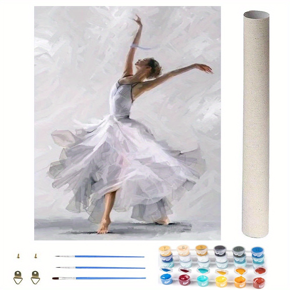 1pc Rolled Canvas-No Crease, DIY Acrylic Paint By Numbers Kit For Adults,  Paint By Numbers For Adults, Hobbies And Crafts For Adults, Birthday, Thanks