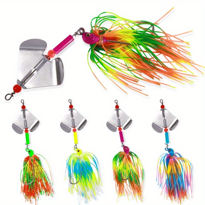 Premium Spinner Baits Kit Bass Trout Walleye Salmon Fishing - Temu