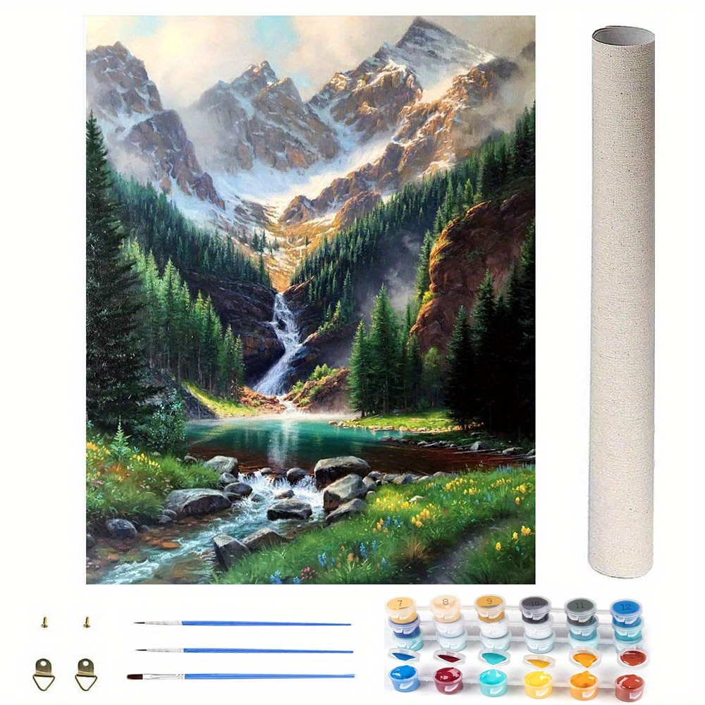 No Crease, Diy Acrylic Paint By Numbers For Adults On Canvas