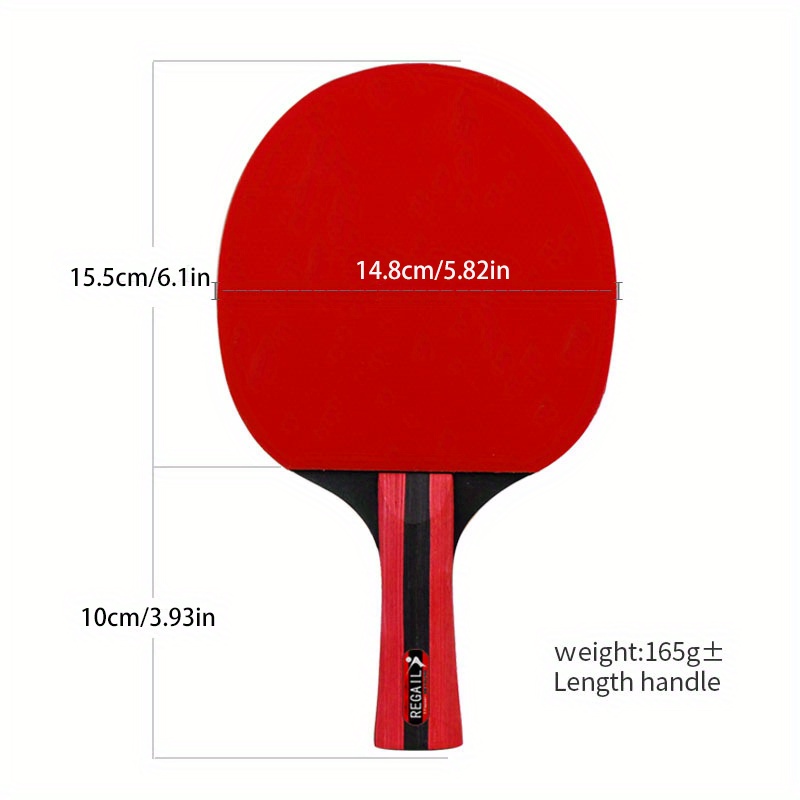 Ensemble de Raquettes de ping-Pong de Sport avec 2 Raquettes et 3