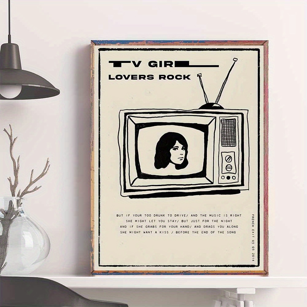 Canvas Poster Retro Art Tv Rock Retro Poster Creative Poster - Temu New  Zealand