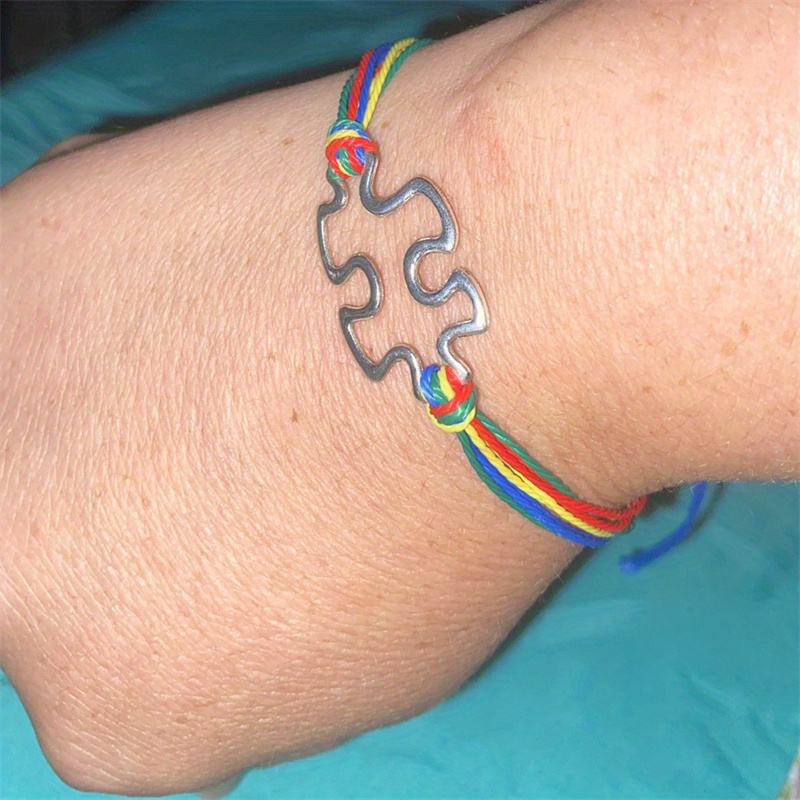 1pc Autism Bracelet, Autism Awareness Jewelry, Perfect Autism Gift Unisex