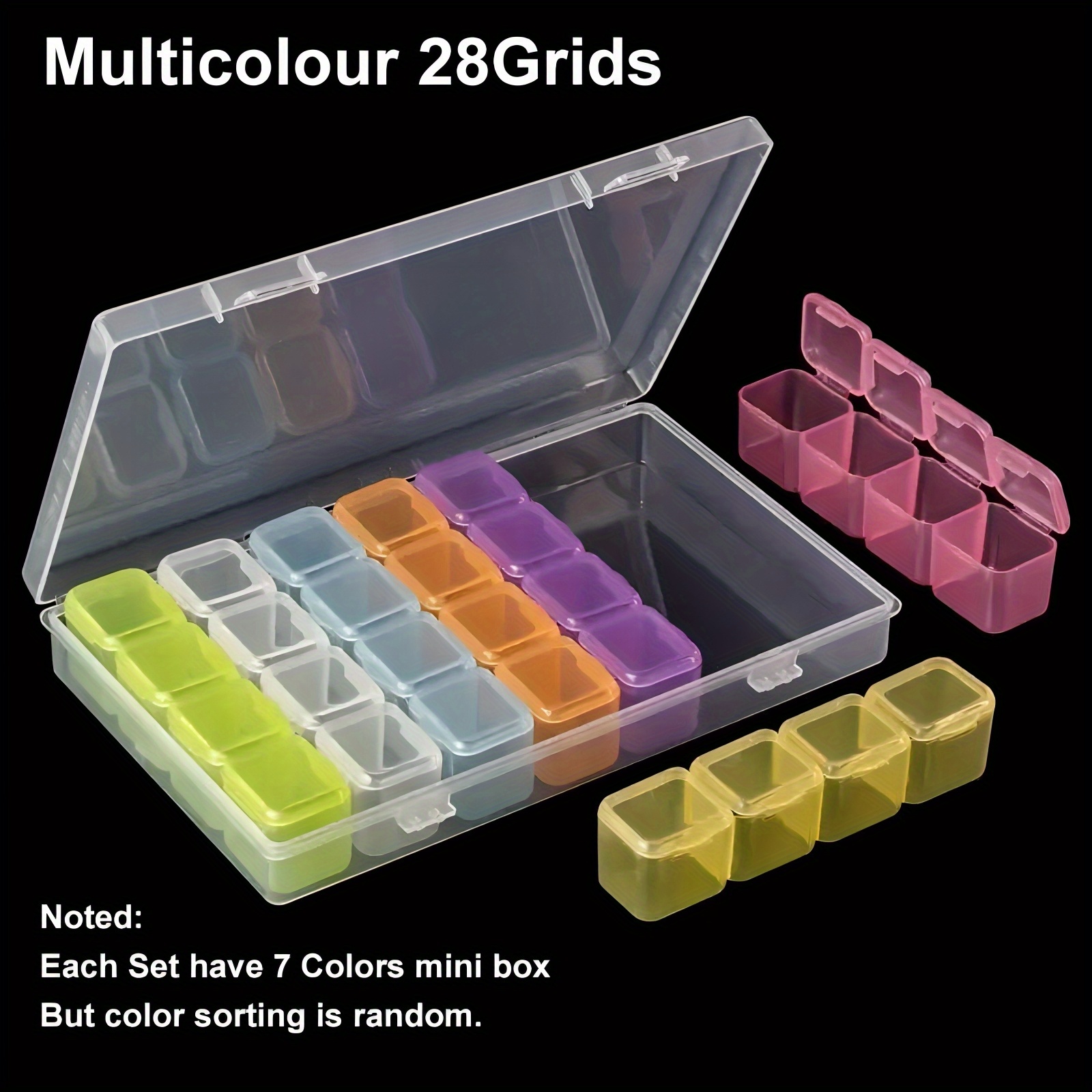 Sewing Basket Bead Organizers and Storage Adjustable Compartments Bead  Storage Containers Diamond Painting Storage Jewelry Making Kits Organizer  for