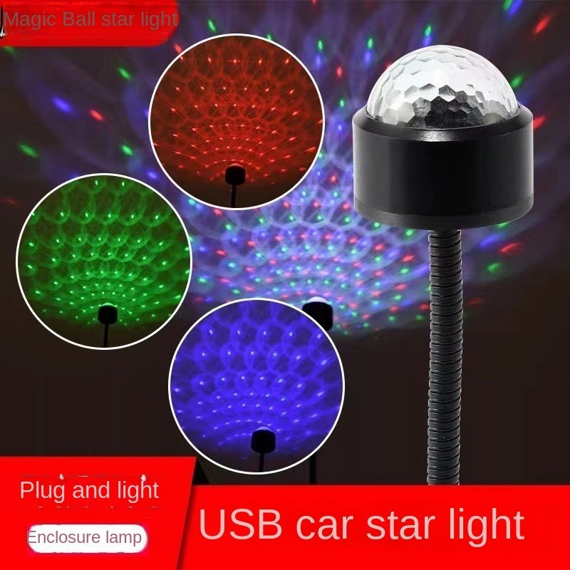 USB LED Auto Dach Atmosphäre Stern Lampe Ambient Nacht Lichter