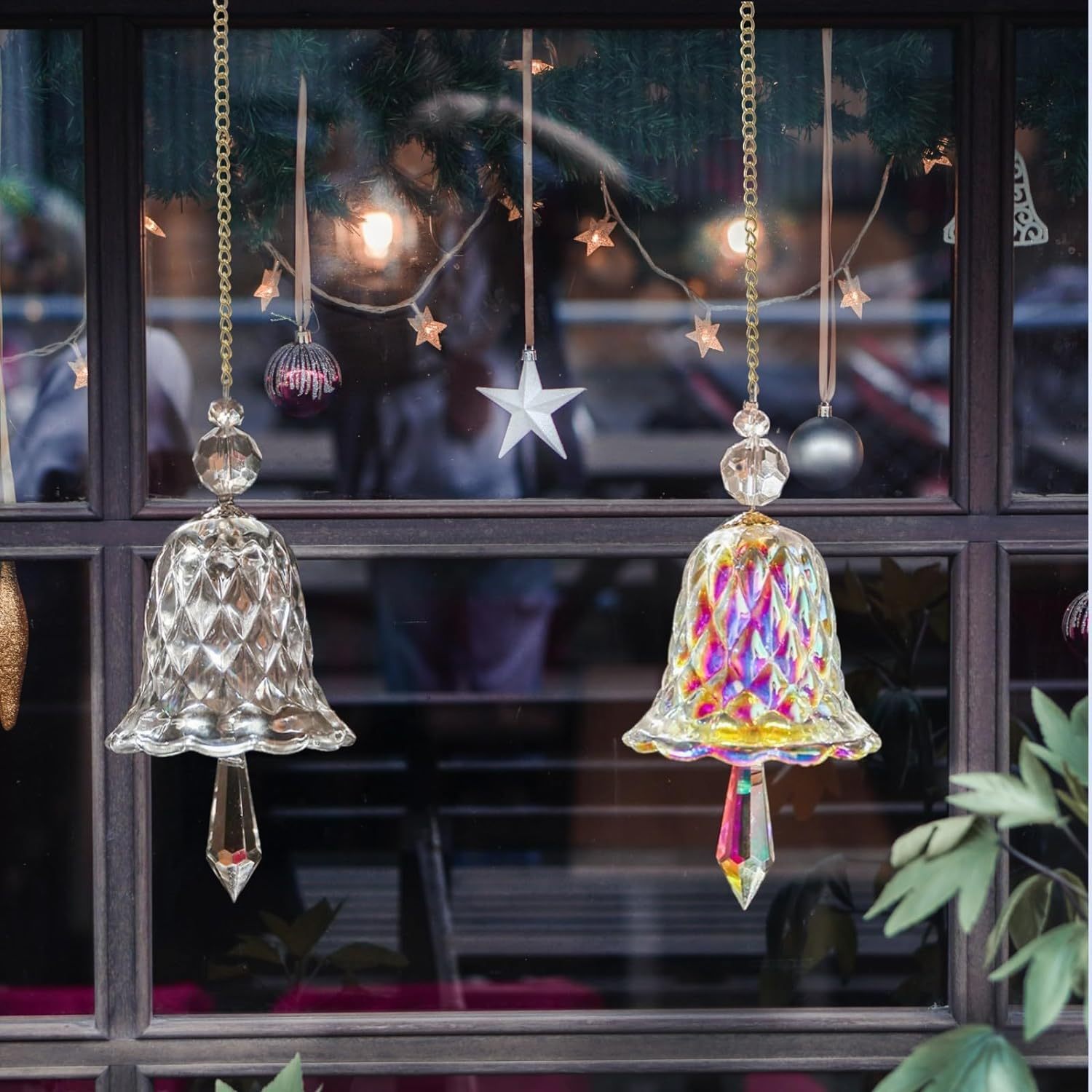Cristaux carillon éolien attrape-soleil or papillon pendentif arc-en-ciel  prisme vitrail ornement Chakras artisanat maison jardin décor