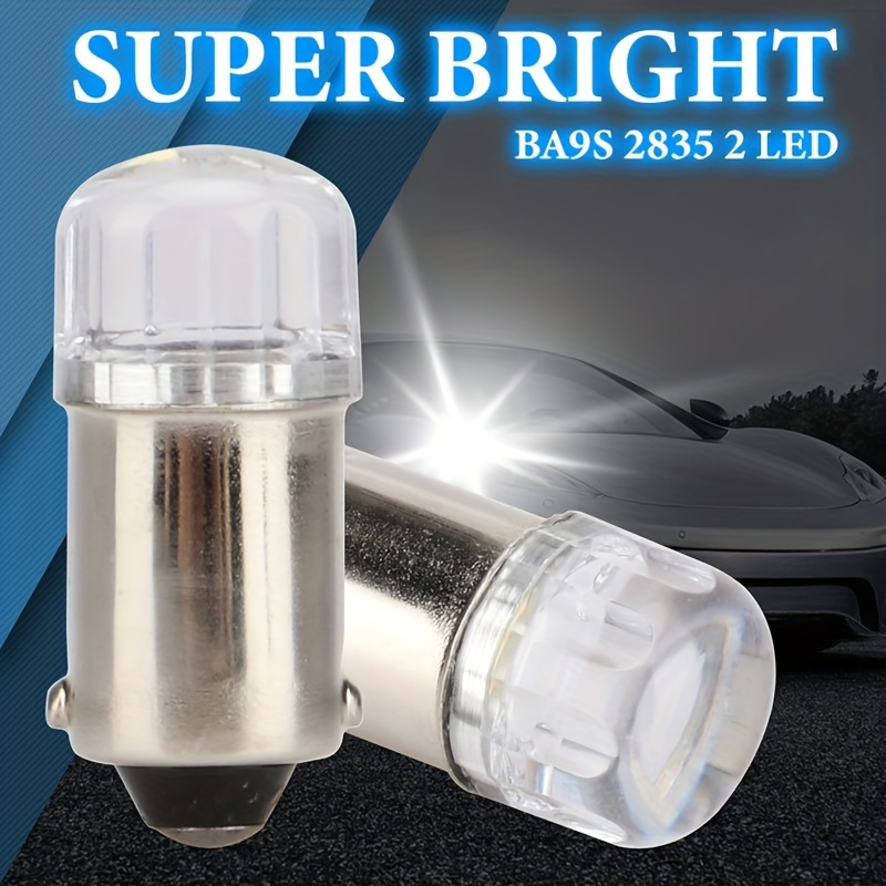 10 Stück Ba9s Signal Lampe Led T4w 3030 Chip Für Autodachleuchten  Spiegellichter Kennzeichenleuchten 6000k Weiß Ba9s Led 12v - Auto - Temu