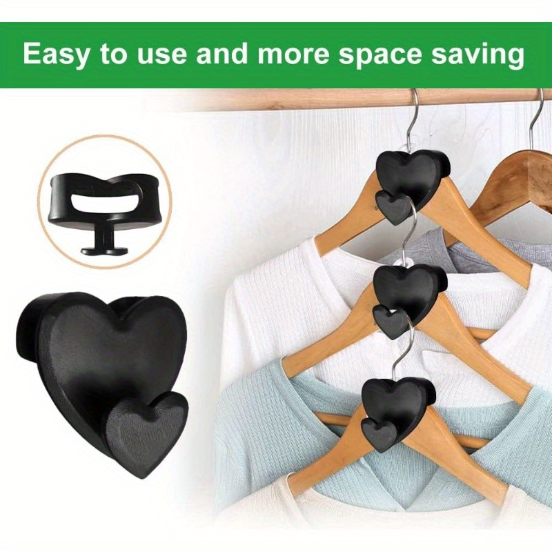 Space Saving Hanger Hooks, Space For Triangles Hangers, Space Saving Closet  Organizers And Storage Hanger Extender As-seen-on-tv (black) - Temu